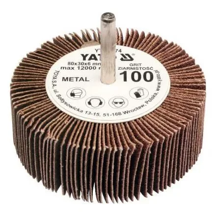 YATO Csapos lamellás, legyező csiszoló P150 80x30x6 mm (YT-83376) Kihagyhatatlan ajánlat