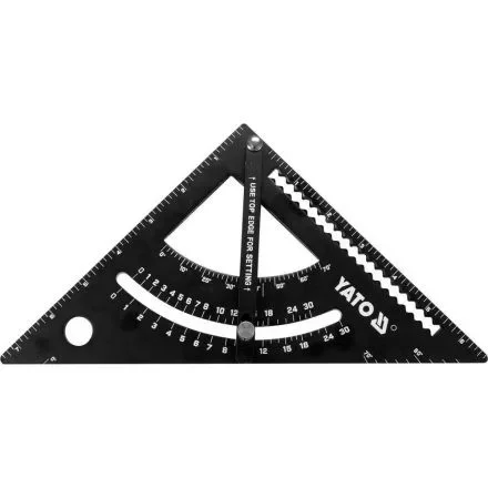 Árcsökkenés YATO Derékszög vonalzó 270 x 170 mm alumínium (YT-70782)