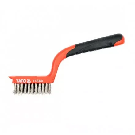 YATO Drótkefe 180 mm 5 soros Inox (YT-6340) Expressz szállítás