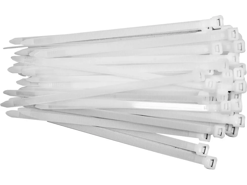 Akciós ár YATO Kábelkötegelő fehér 200 x 7,6 mm (50 db/cs) (YT-70630)
