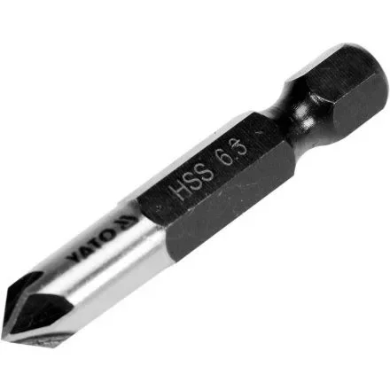 YATO Kúpos süllyesztő fémre bitbefogású HSS 6,3mm (YT-44721) Szuper ajánlat