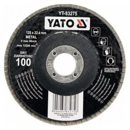 Szuper akció YATO Lamellás csiszolókorong lapos 125 x 22,2 mm P36 (YT-83271)