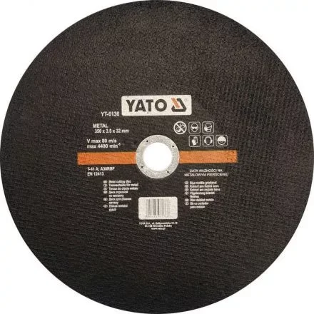 YATO Vágókorong fémre 350 x 3,5 x 32 mm (YT-6136) Azonnal elérhető