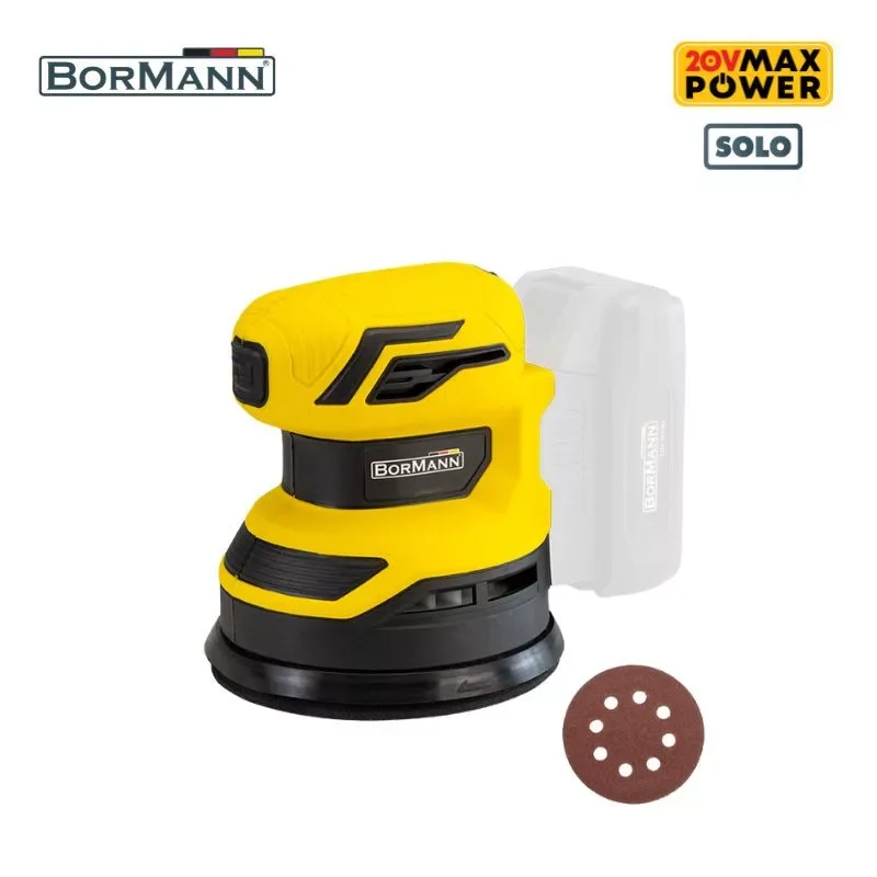 BORMANN Lite Akkumulátoros csiszológép (akkumulátor nélkül) 20V 125 mm talp, RPM: 6000/11000 (BCD2640) Legkelendőbb