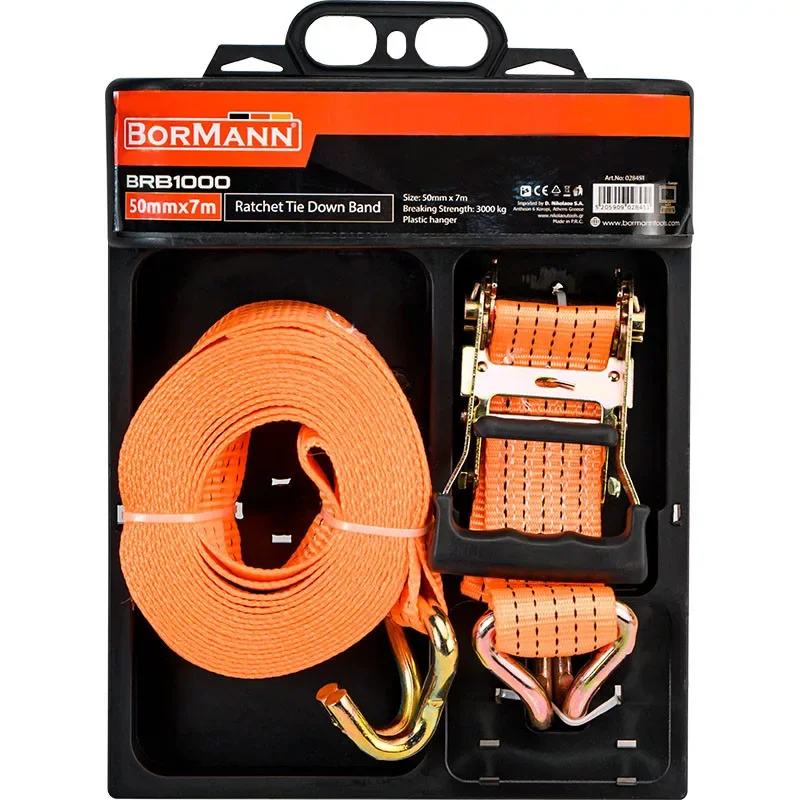 Alacsony ár BORMANN racsnis lekötőpánt 50mmx7m, 3T (BRB1000)