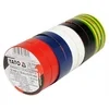 YATO Szigetelőszalag csomag 12 x 0.13 mm x 10 m (10 db) öt színnel (YT-8156) F288417 Szuper akció