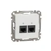 Sedna ÚJ 2xRJ45 Cat6 UTP aljzat, fehér SDD111462 Schneider Utolsó esély
