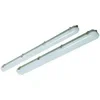 Olcsóbb LED Por- és páramentes üres lámpatest 2x36W méret, LED csőhöz szerelve, SEP PC búra IP65 STAR-2x36 PC/PC (1570x95x70mm) Simotrade