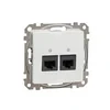 Sedna ÚJ 2xRJ45 Cat6A UTP aljzat, fehér SDD111467 Schneider Akciós ár
