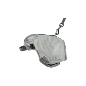 Árengedmény VESTA hám pórázzal macskának 24-42 cm/1,20 m, szürke