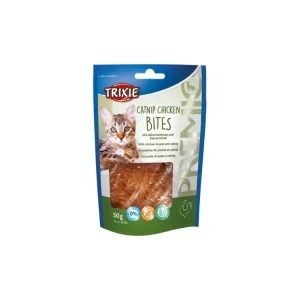 Vedd meg most Premio CATNIP CHICKEN BITES csirkedarabok macskamentával 50 g