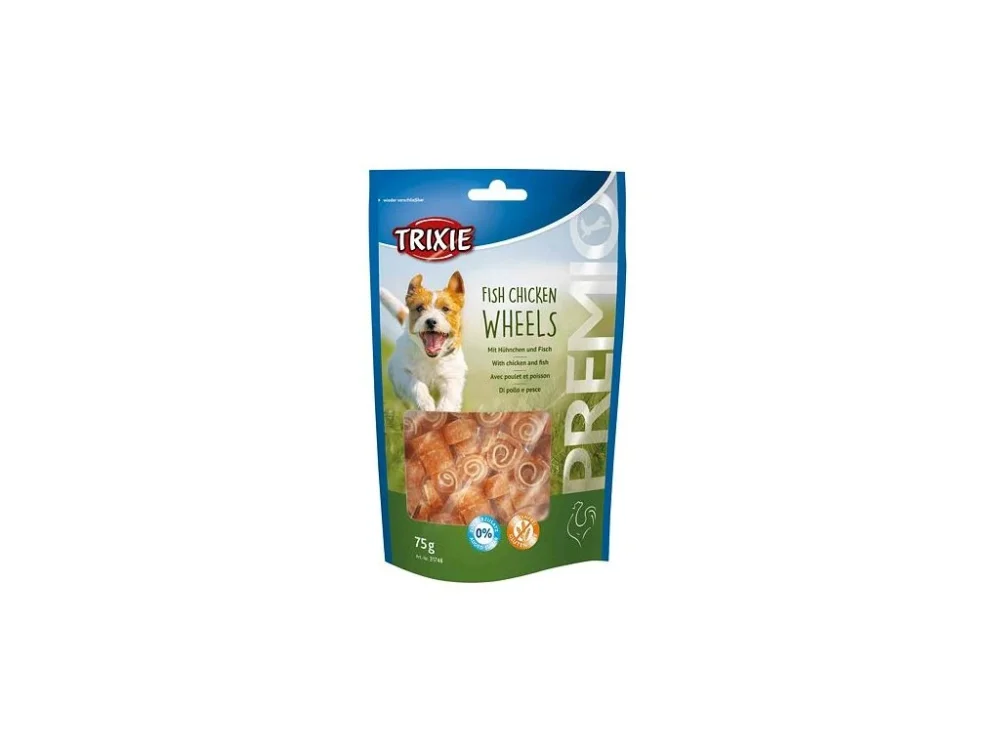 Premio FISH CHICKEN WHEELS puha csirkekerekek hallal 75 g Végkiárusítás