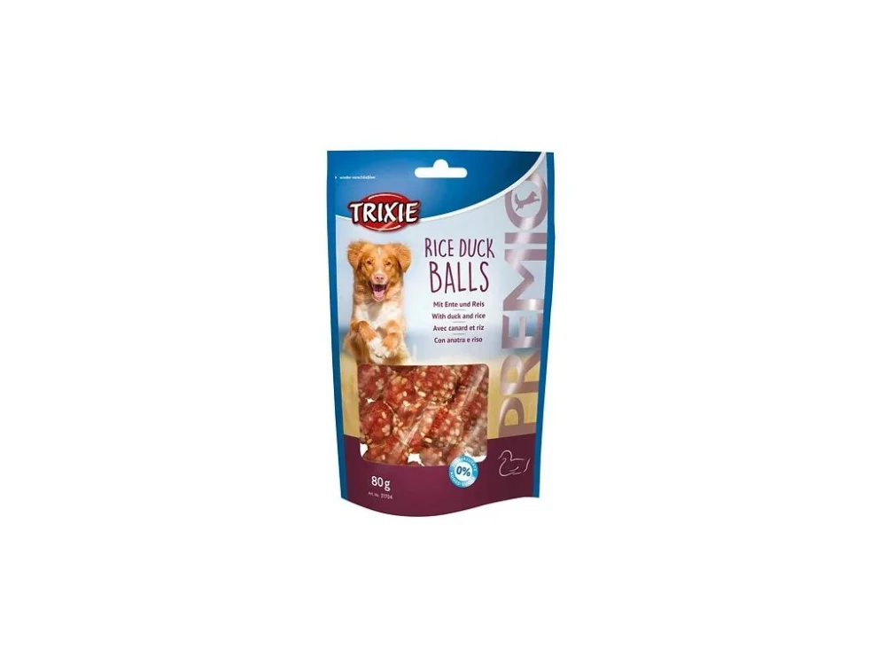 Kedvezmény Premio RICE DUCK BALLS - kacsa- és rizsgolyó 80 g