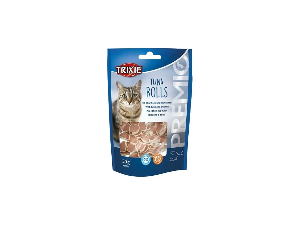Vásárlói kedvenc PREMIO tonhaltekercs 50 g - tonhalral és csirkével