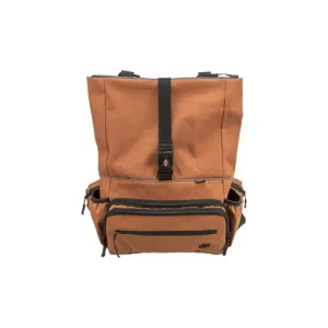 Vásárlói kedvenc ROLLTOP 2in1, multifunkcionális hátizsák és deréktáska, pamut/poliészter, rozsdás