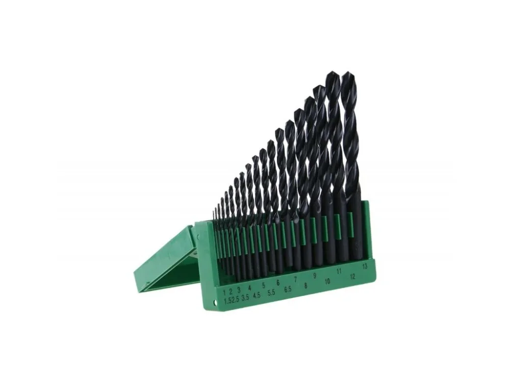 HSS fúrószár készlet 1-13mm (egyenként 0,5mm) 19 db műanyag Kiárusítás