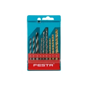 Szuper akció FESTA fúrókészlet fémhez, fához, falazathoz 5/6/8 mm 9 db műanyag