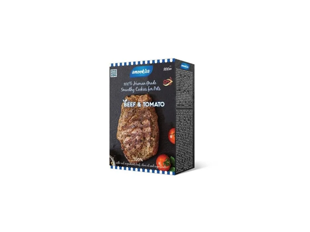 SMOOKIES Premium BEEF - marhahús keksz 100% humán minőségű, 200g Vásárlói kedvenc