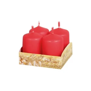 Adventi gyertya matt d4x6cm 4 db Outlet
