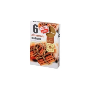 Végkiárusítás Illatos CINNAMON teagyertya 6 db