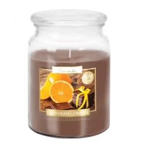 Vedd meg most Gyertya üvegben CSOKOLÁDÉ-NARANCS illatú 500g