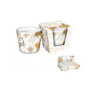 Ajánlat Üveggyertya GLAMOUR KARÁCSONY - GOLDEN GLOW 115g