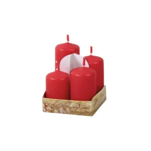 Adventi gyertyák OSZTOZOTT matt d4x6/7/8/9cm 4 db Kedvezményes ár