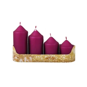 Adventi gyertyák OSZTOZOTT fém szőnyeg d5x7/8/10/12cm 4 db Olcsóbb