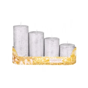 Adventi gyertyák STAGED rusztikus d5x6/8/10/12cm 4 db Árcsökkenés
