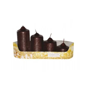 Adventi gyertyák LÉPTETT BIKA d4,5x5,7,9,11cm 4 db Árengedmény