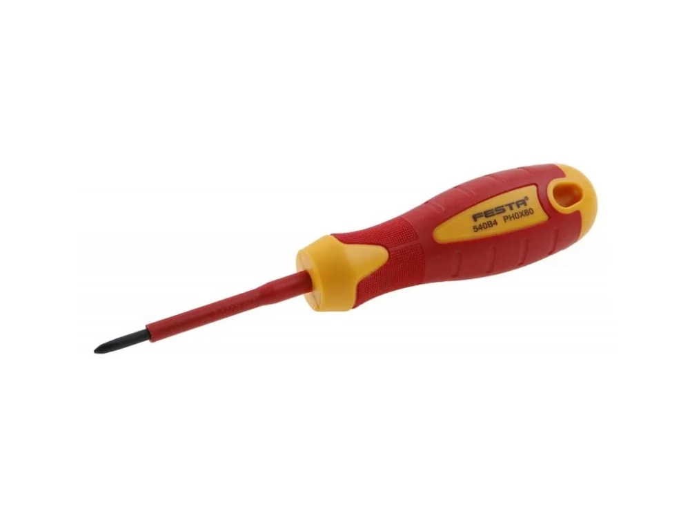 Elektromos csavarhúzó FESTA CrV PH 0x60mm VDE 1kV Azonnali szállítás