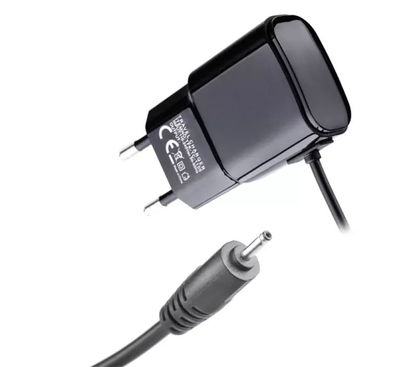 Hálózati töltő (3W, 2mm fix kábel) FEKETE Legnépszerűbb