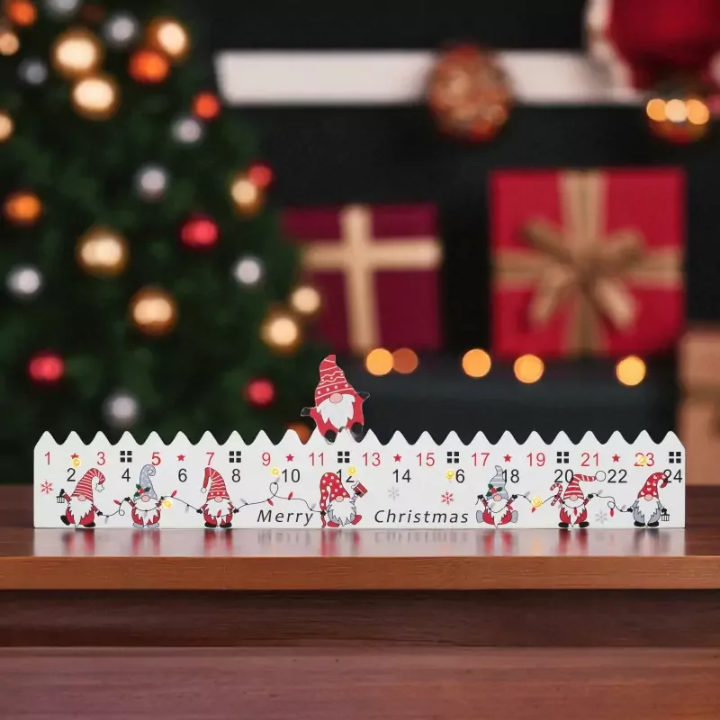Gyors kiszállítás Home (KLW25) LED-es adventi naptár fából
