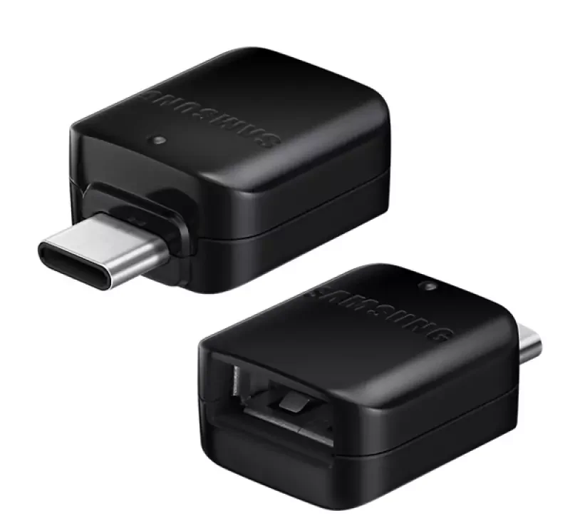 Utolsó esély Samsung adapter (USB aljzat - Type-C, OTG, adatátvitel) FEKETE