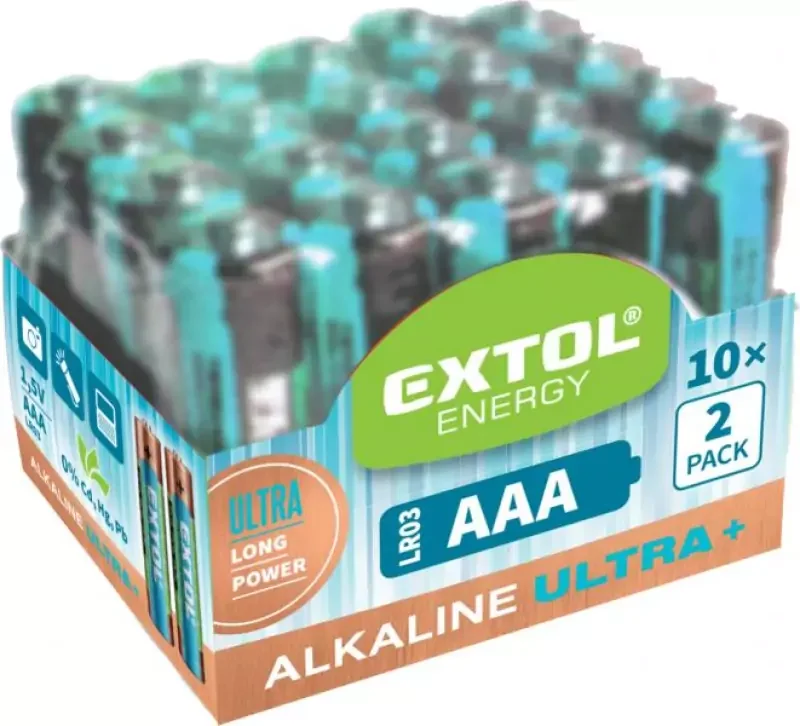 Kihagyhatatlan ajánlat Extol elem készlet 1,5 V AAA, LR03 20 db (42012)