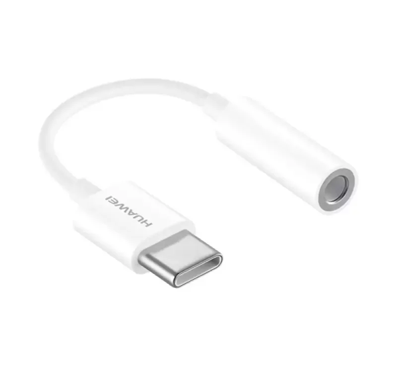Huawei audió adapter kábel (3.5mm jack aljzat - Type-C) FEHÉR Gyors szállítás