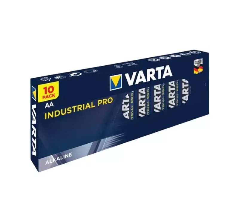 Varta INDUSTRIAL PRO tartós elem (AA, R6, 1.5V, alkáli) 10db/csomag Ingyenes szállítás