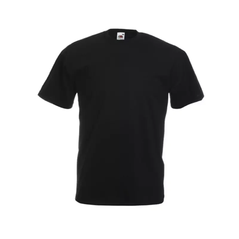 Azonnal elérhető Fruit of The Loom póló kereknyakú 100% pamut, fekete, XXL (6700277)