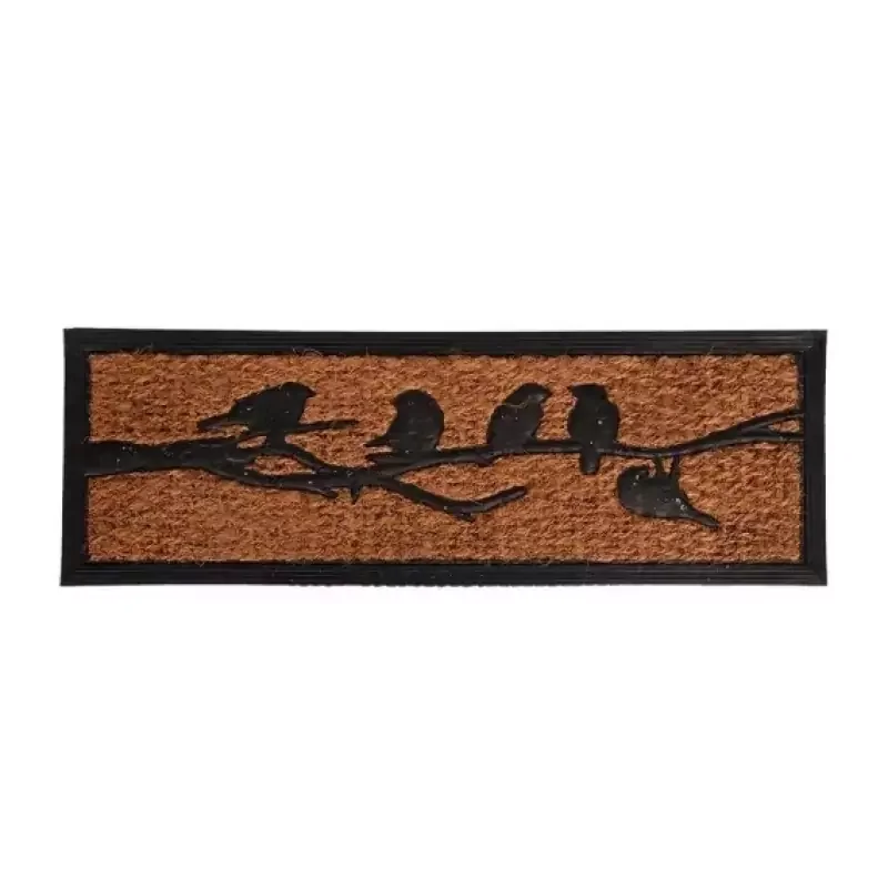 Legkelendőbb Kókuszrost és gumi lábtörlő madár mintás, 75x25cm (701-230 - RB239)