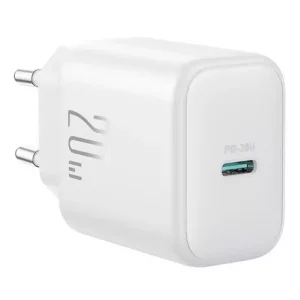 Vedd meg most JOYROOM hálózati töltő Type-C aljzat (20W, PD gyorstöltő) FEHÉR