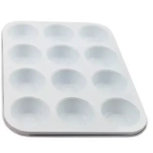 Akció Muffinsütő kerámia bevonattal 12 db-os, vegyes színben (11837)