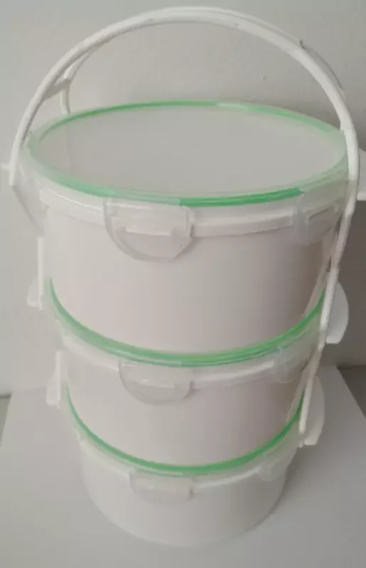 Vedd meg most Hermetikusan záródó 3 részes, műanyag ételhordó 1,5 l, fehér (436-fehér)