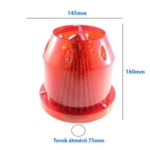 Újdonság LG-MT2503RED Direkt szűrő / Sport levegőszűrő piros