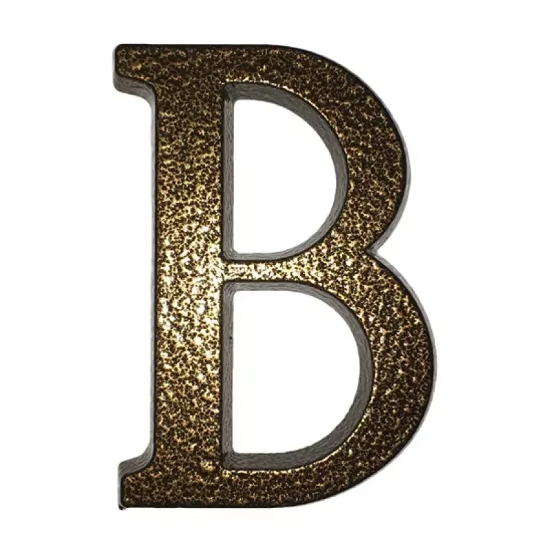 Ingyenes szállítás SB alumínium házszám "B" betű barna 10cm (3970012)