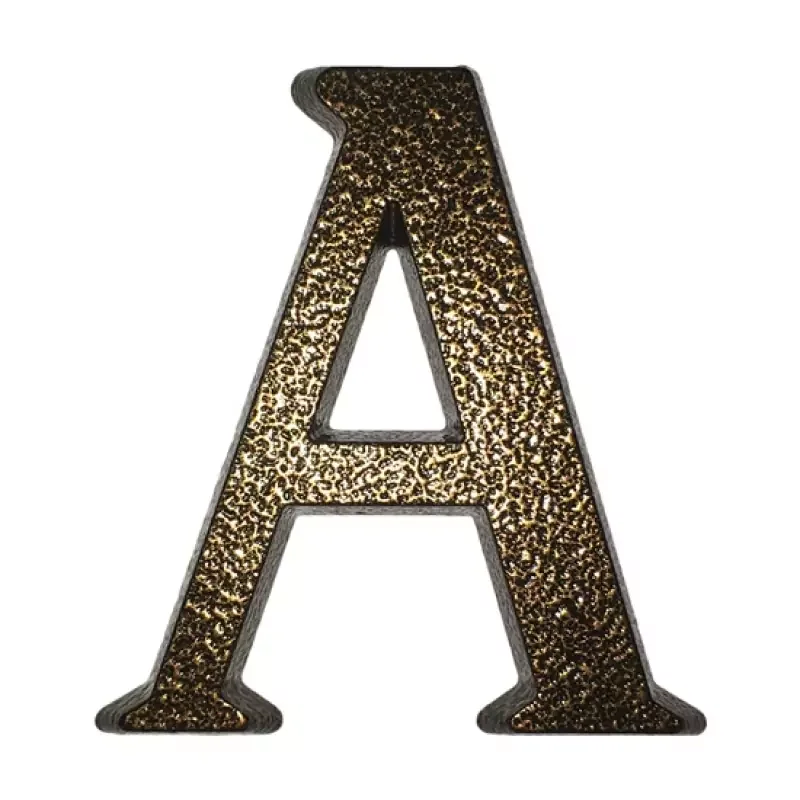 Legnépszerűbb SB alumínium házszám "A" betű barna 10cm (3970011)