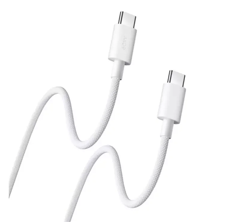 Vedd meg online Xiaomi adatkábel (Type-C - Type-C, 3A, gyorstöltő, 100cm) FEHÉR