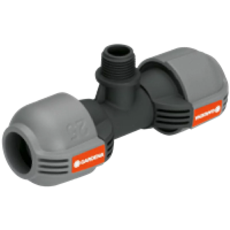 Szezonális akció Gardena T- kötőelem külső menettel 25 mm, 1/2" (2786-20)