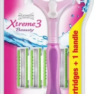 Wilkinson Xtreme3 Beauty Hybrid Clampack női borotva készülék + 5 betét(UWKW03) Alacsony ár