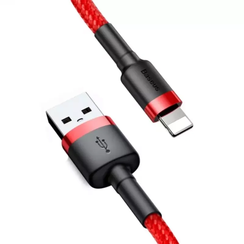 Olcsó Baseus CALKLF-R09 Cafule lightning töltőkábel 2A,3 méter. piros