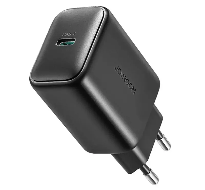 JOYROOM hálózati töltő Type-C aljzat (25W, PD gyorstöltő 3.0) FEKETE Outlet